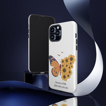 Butterfly & Sunflower Phone Case - "Secrets of Life" Design
