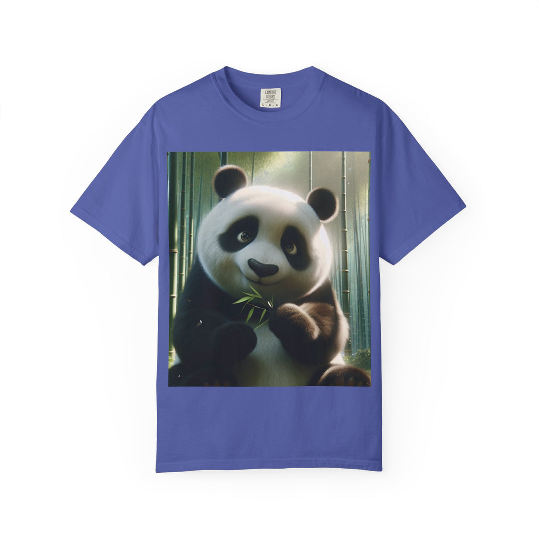 Cute Panda Unisex Garment-Dyed T-Shirt | Casual Animal Lover Tee