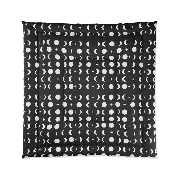 Elegant Moon Phases Comforter, Cozy Blanket for Home Decor, Bedroom Accessories, Celestial Gift, All-Season Quilt