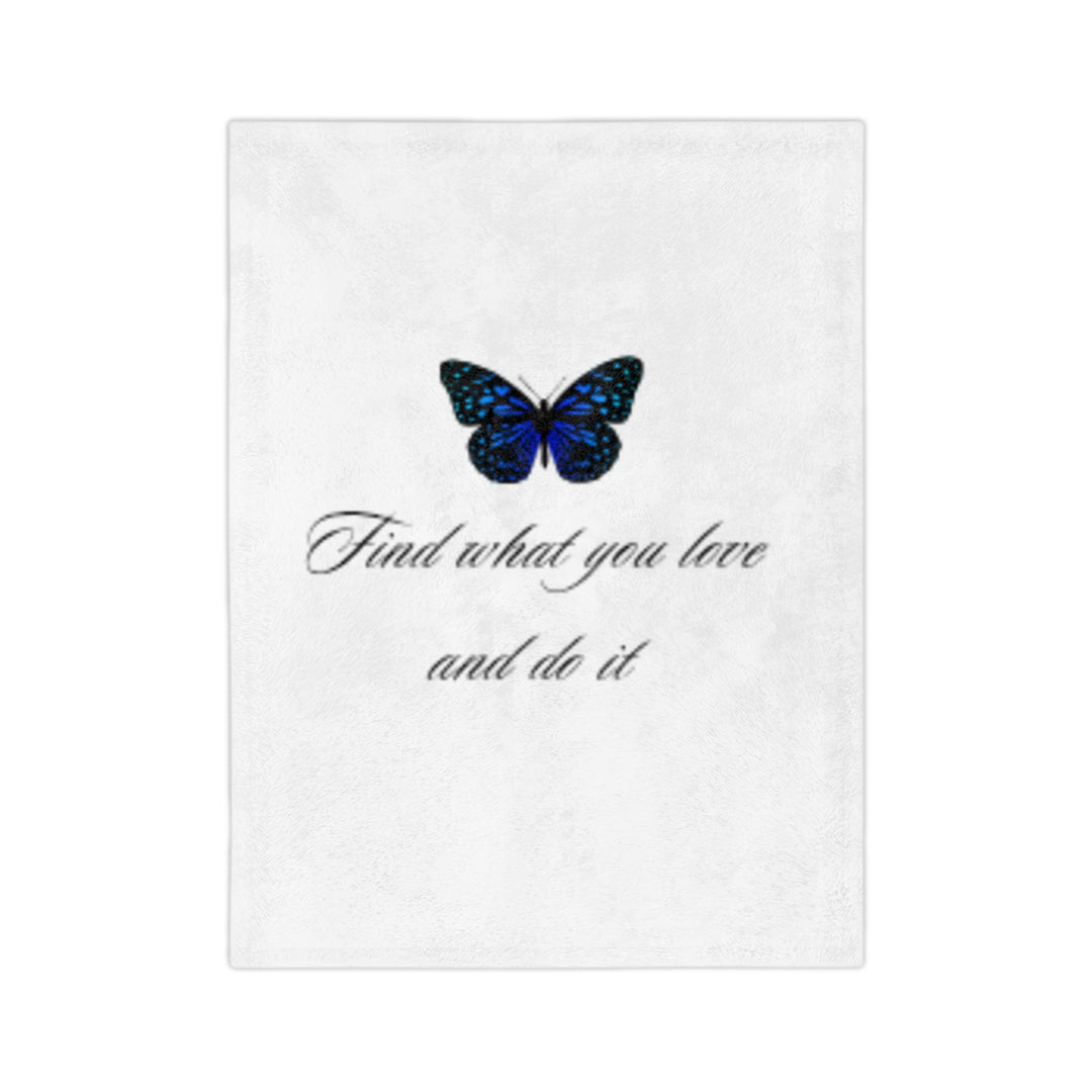 Inspirational Butterfly Microfiber Blanket – Cozy Velveteen Throw for Home Decor and Gifts