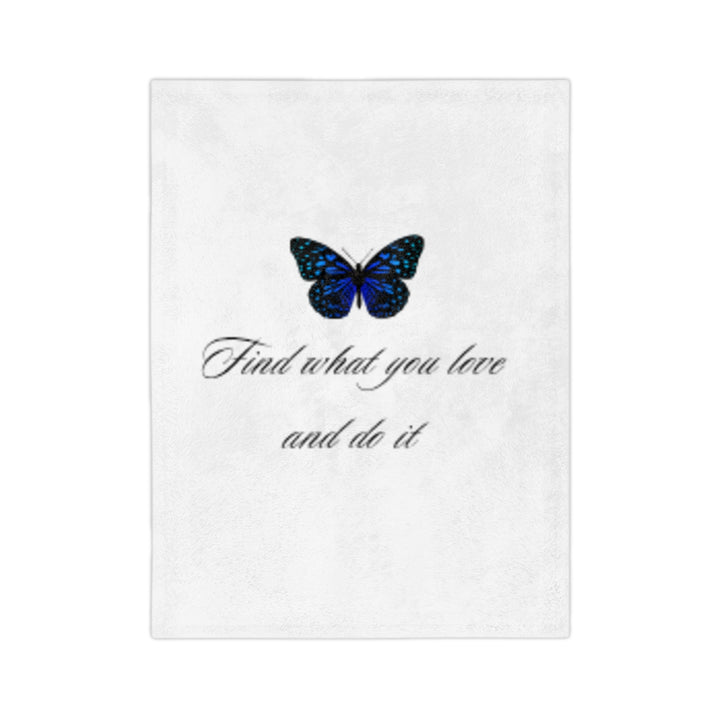 Inspirational Butterfly Microfiber Blanket – Cozy Velveteen Throw for Home Decor and Gifts