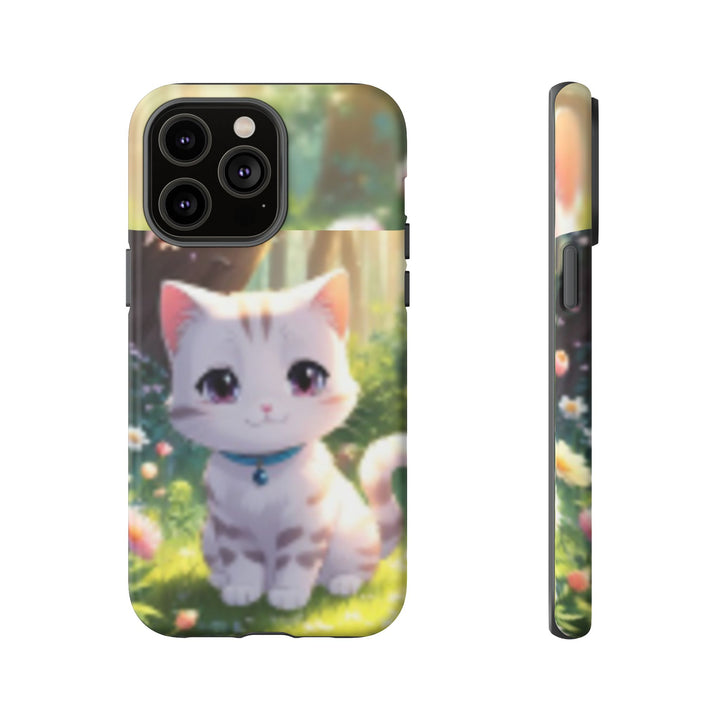 Cute Ai Cat Phone Case - Tough Protection with Floral Design for Cat Lovers