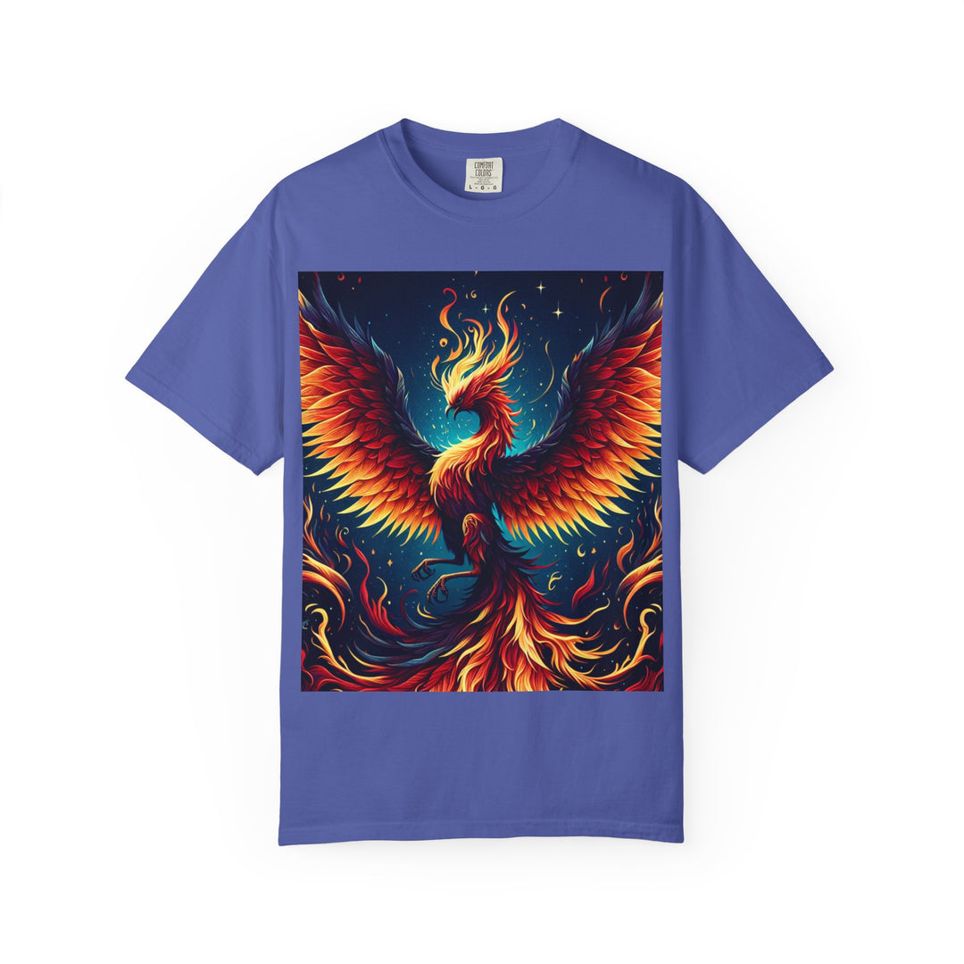 Phoenix Fire Unisex T-Shirt - Artistic Flame Design, Graphic Tee, Trendy Apparel, Gift for Art Lovers, Summer Fashion