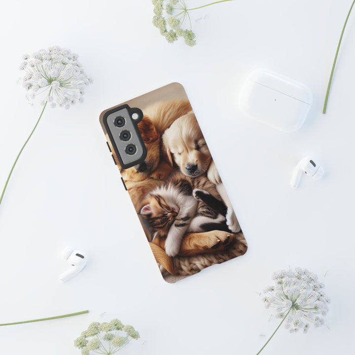 Cute Pets Phone Case - Adorable Dog and Cat Design for Animal Lovers