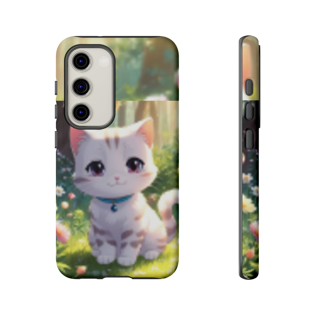 Cute Ai Cat Phone Case - Tough Protection with Floral Design for Cat Lovers