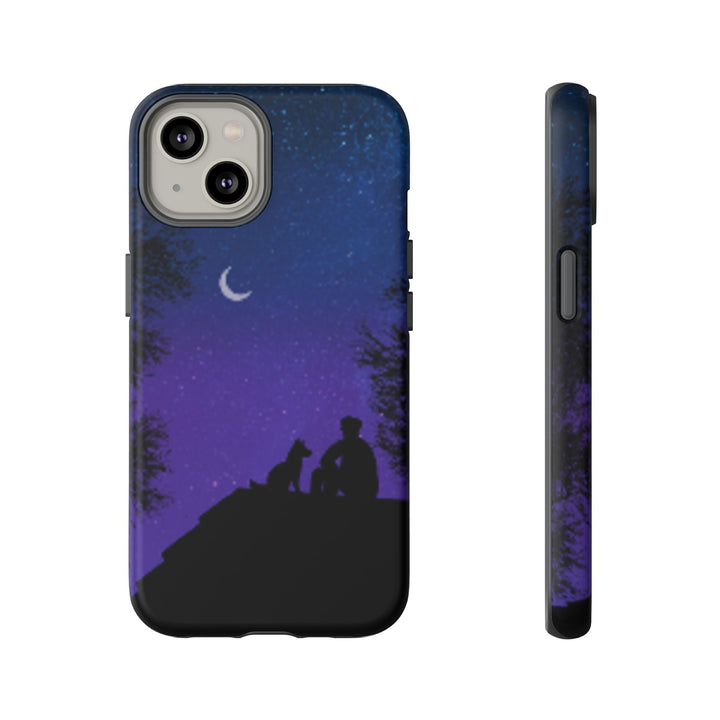Starry Night Phone Case for Dog Lovers