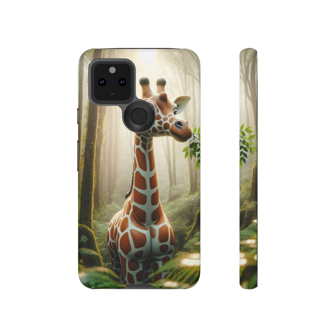 Giraffe Tough Phone Case - Cute Animal Design for Nature Lovers