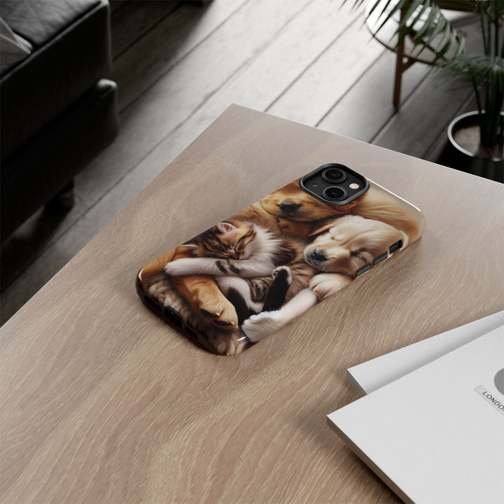 Cute Pets Phone Case - Adorable Dog and Cat Design for Animal Lovers