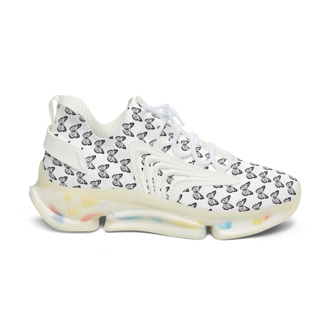 Butterfly Pattern Women's Mesh Sneakers - Lightweight and Stylish Athletic Shoes