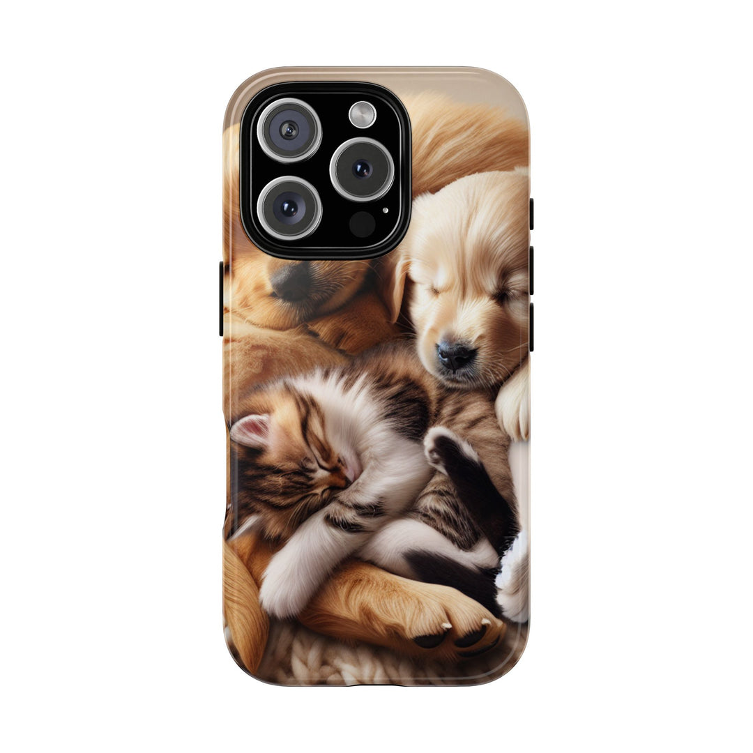 Cute Pets Phone Case - Adorable Dog and Cat Design for Animal Lovers