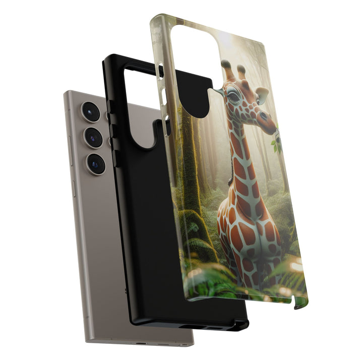 Giraffe Tough Phone Case - Cute Animal Design for Nature Lovers