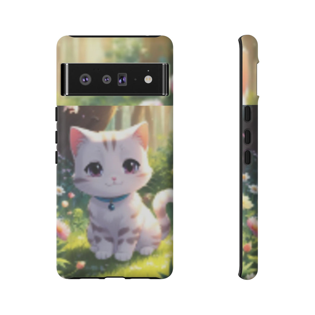 Cute Ai Cat Phone Case - Tough Protection with Floral Design for Cat Lovers