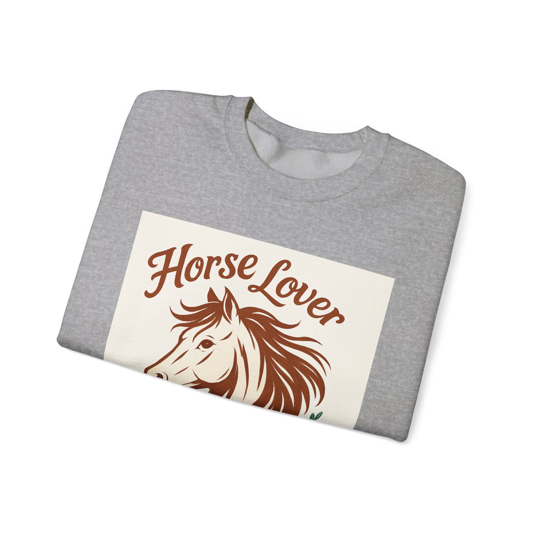 Cozy Horse Lover Sweatshirt, Equine Enthusiast Apparel, Perfect Gift for Equestrians, Casual Comfort, Horseback Riding Fashion