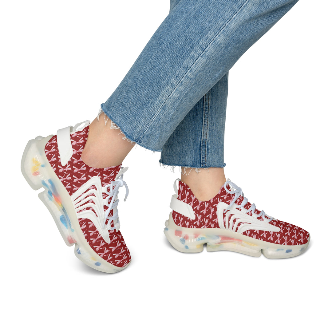Stylish Women's Mesh Sneakers with Colorful Design