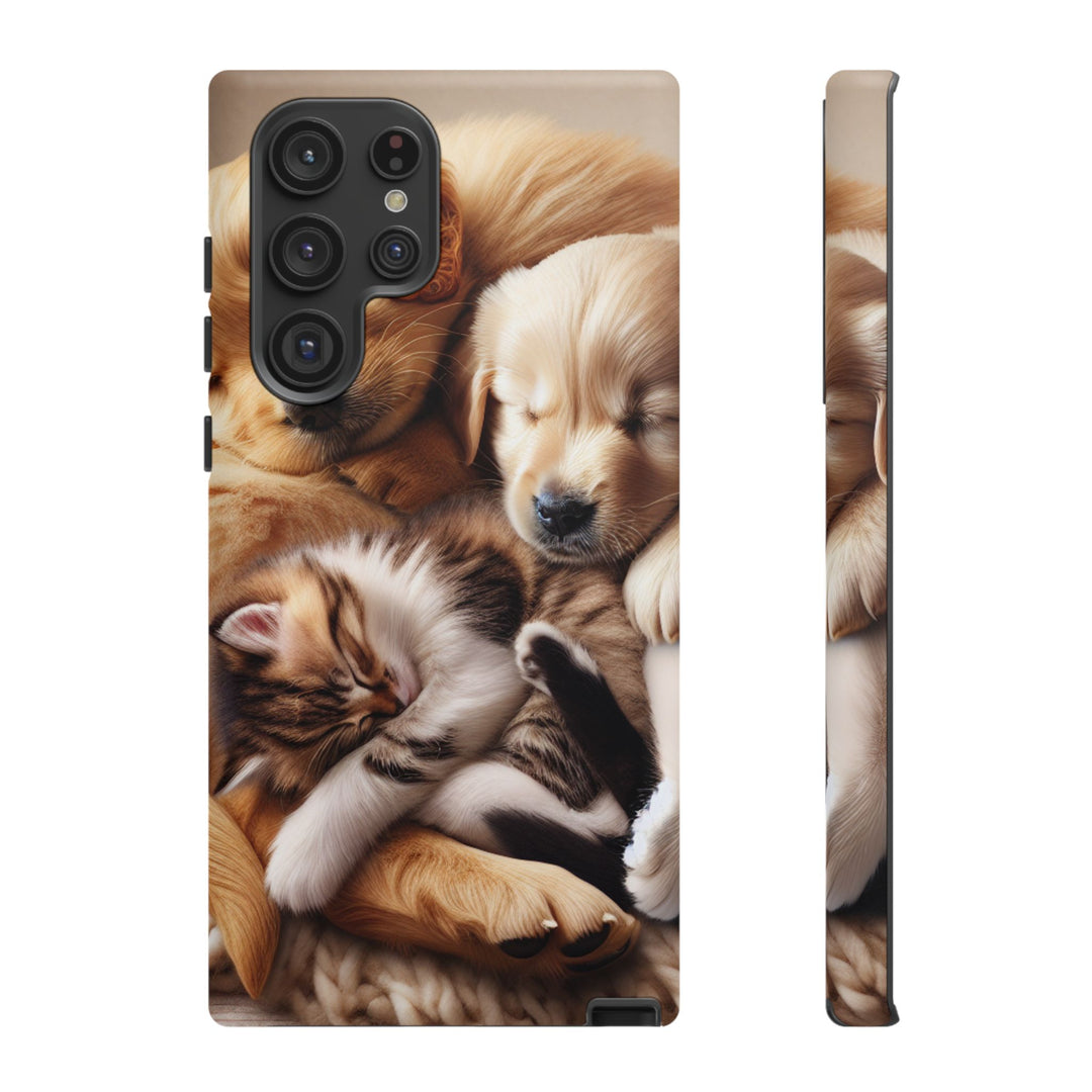 Cute Pets Phone Case - Adorable Dog and Cat Design for Animal Lovers
