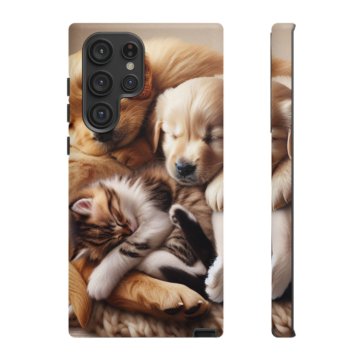 Cute Pets Phone Case - Adorable Dog and Cat Design for Animal Lovers