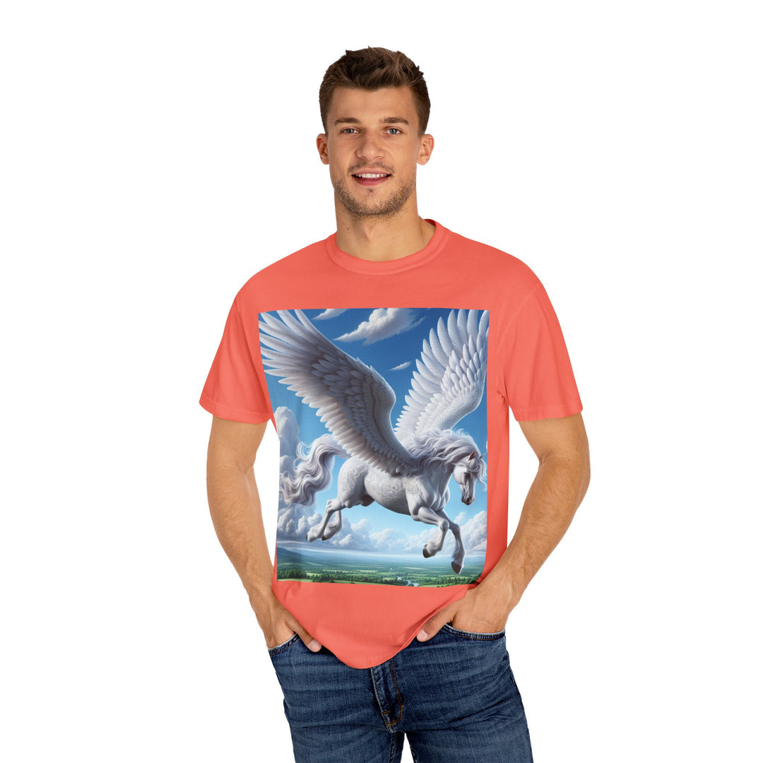 Mythical Pegasus Unisex Garment-Dyed T-shirt | Dreamy Fantasy Art Tee