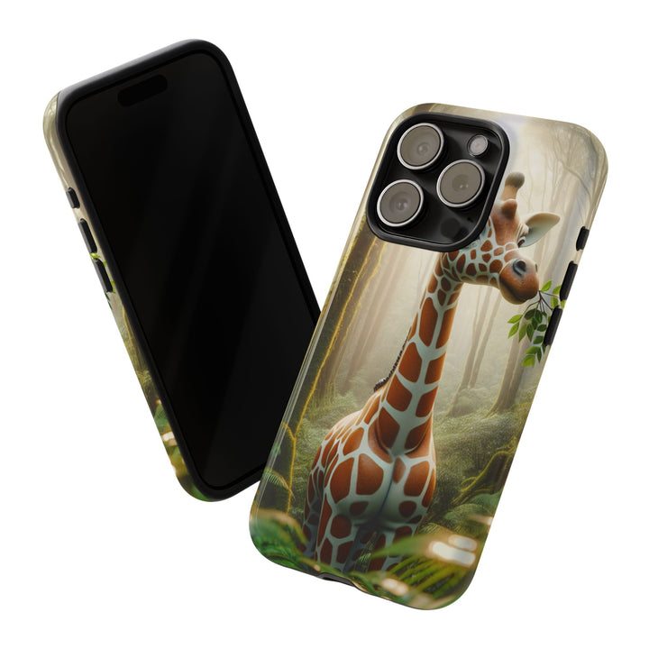 Giraffe Tough Phone Case - Cute Animal Design for Nature Lovers