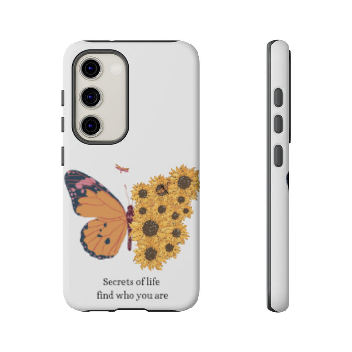 Butterfly & Sunflower Phone Case - "Secrets of Life" Design