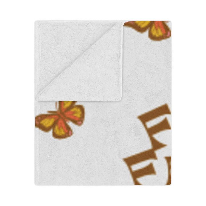 Fly Free Minky Blanket with Butterfly Design - Cozy Throw for Home Decor