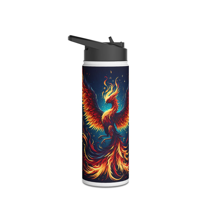 Phoenix Fire Stainless Steel Water Bottle – Inspirational Design for Adventurers