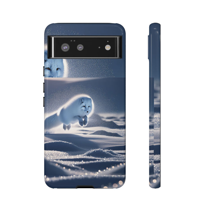 Cute Arctic Fox Phone Case – Tough Protective Cover for Animal Lovers