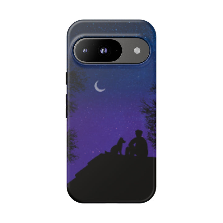 Starry Night Phone Case for Dog Lovers