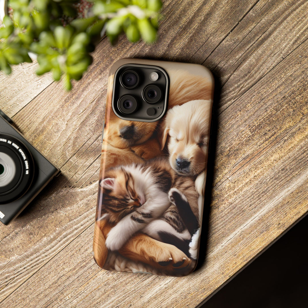 Cute Pets Phone Case - Adorable Dog and Cat Design for Animal Lovers