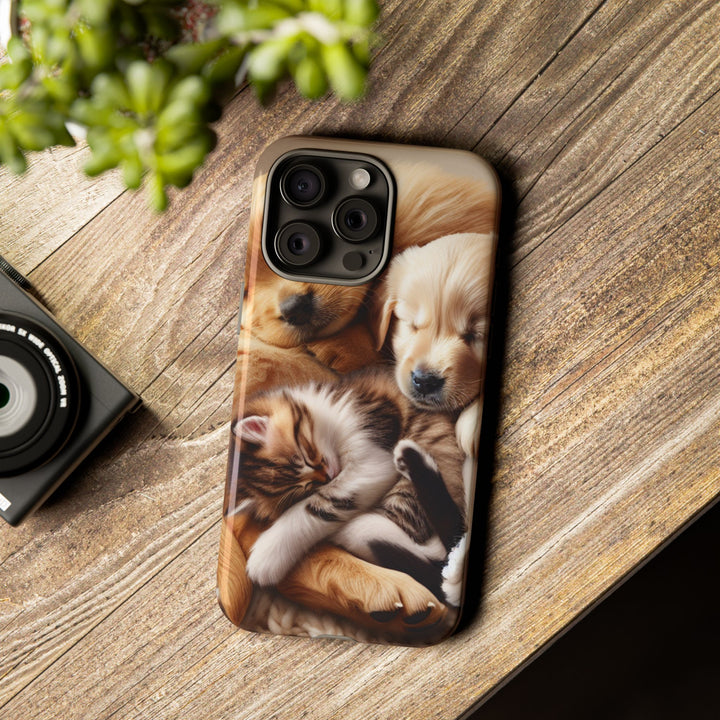 Cute Pets Phone Case - Adorable Dog and Cat Design for Animal Lovers