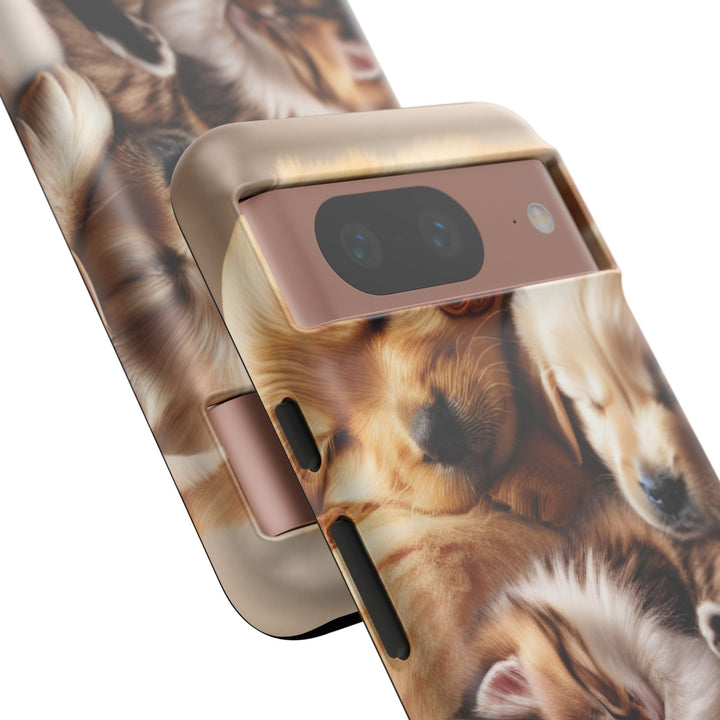 Cute Pets Phone Case - Adorable Dog and Cat Design for Animal Lovers