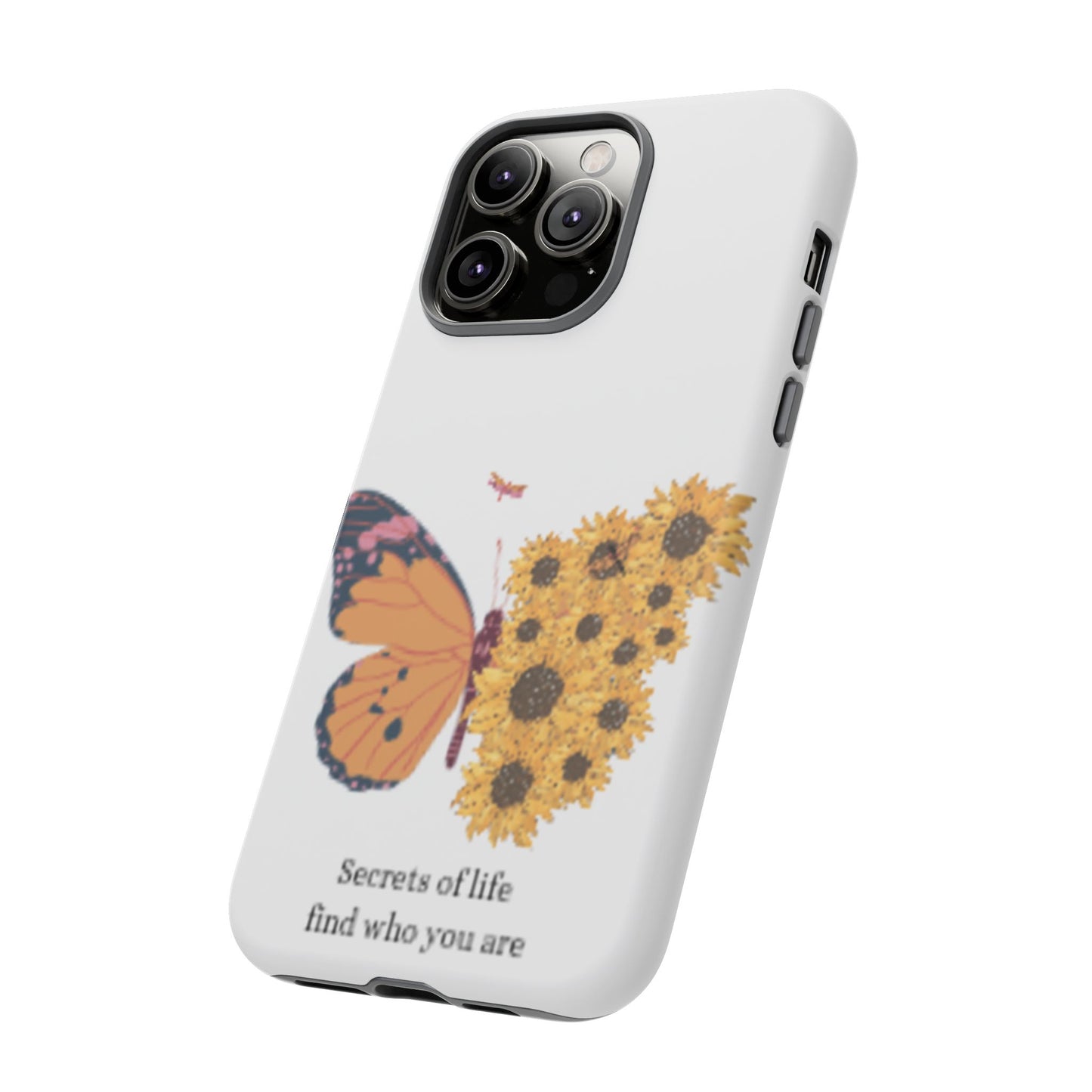 Butterfly & Sunflower Phone Case - "Secrets of Life" Design