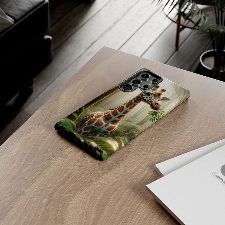 Giraffe Tough Phone Case - Cute Animal Design for Nature Lovers