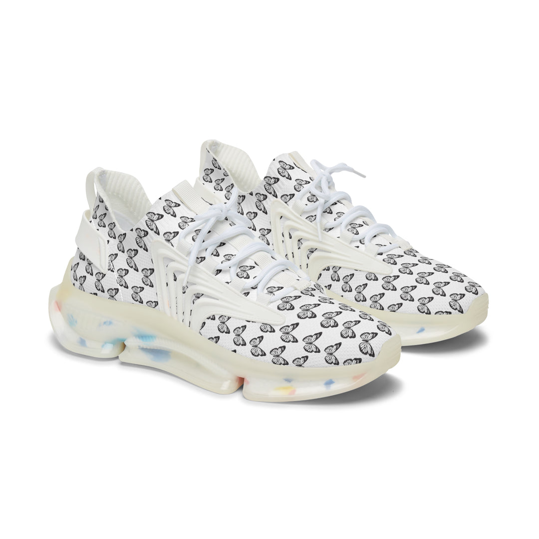 Butterfly Pattern Women's Mesh Sneakers - Lightweight and Stylish Athletic Shoes