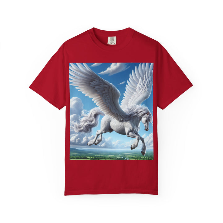 Mythical Pegasus Unisex Garment-Dyed T-shirt | Dreamy Fantasy Art Tee