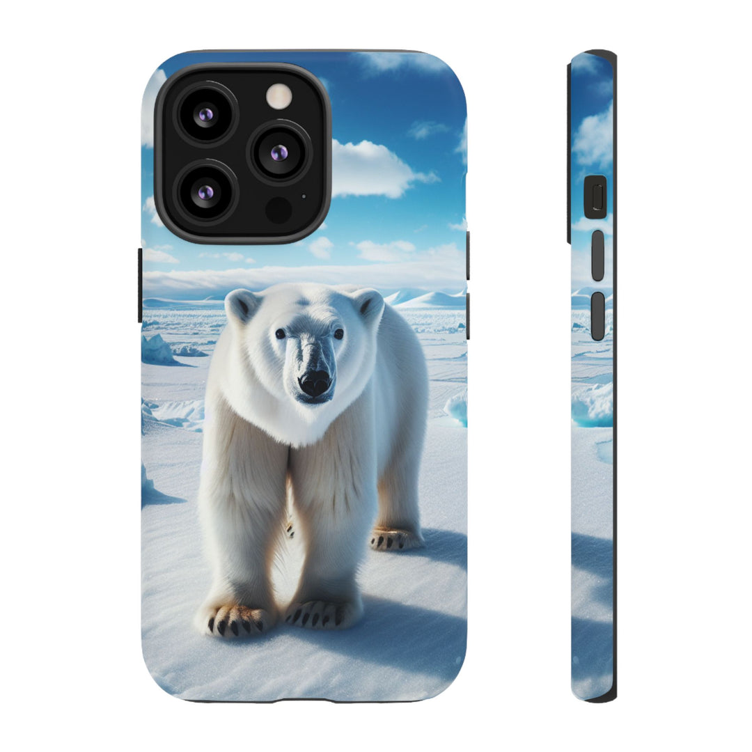 Polar Bear Tough Phone Case - Durable Protector with Arctic Design