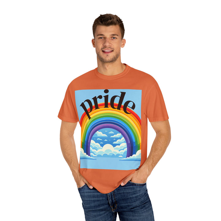 Pride Rainbow T-Shirt | Unisex Garment-Dyed Tee | LGBTQ+ Style, Casual Wear, Gift for Pride Month, Summer Fashion