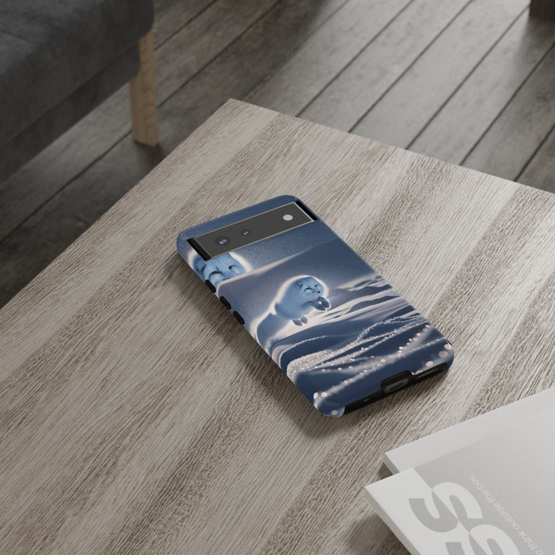 Cute Arctic Fox Phone Case – Tough Protective Cover for Animal Lovers