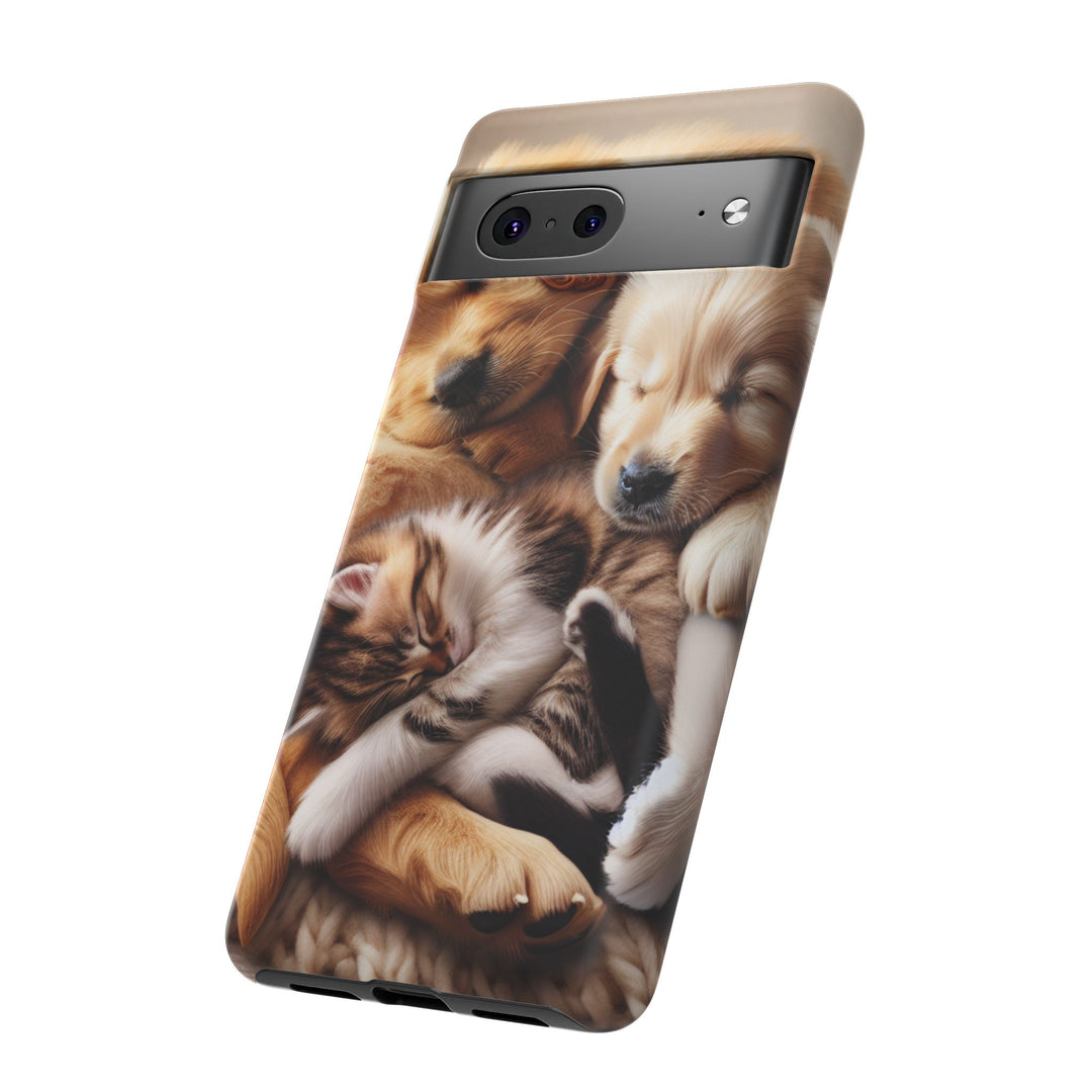 Cute Pets Phone Case - Adorable Dog and Cat Design for Animal Lovers