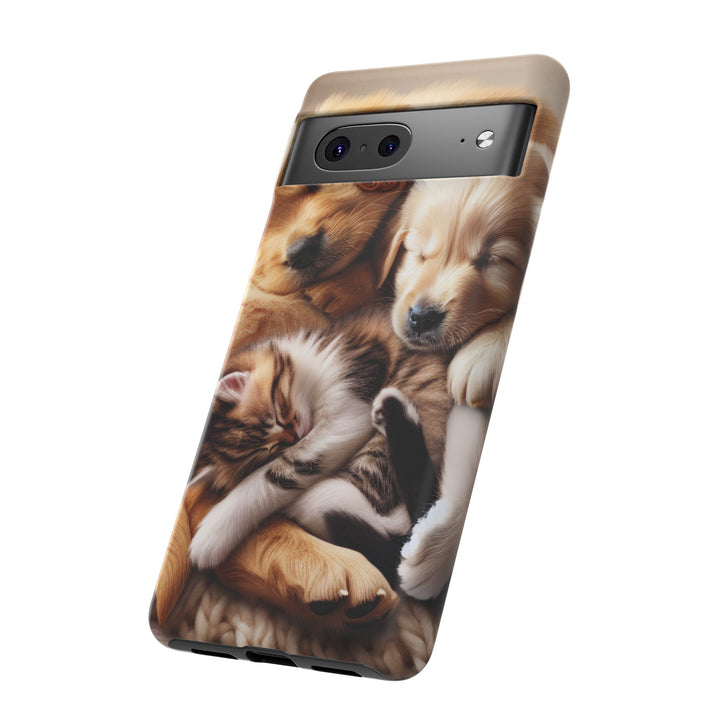 Cute Pets Phone Case - Adorable Dog and Cat Design for Animal Lovers