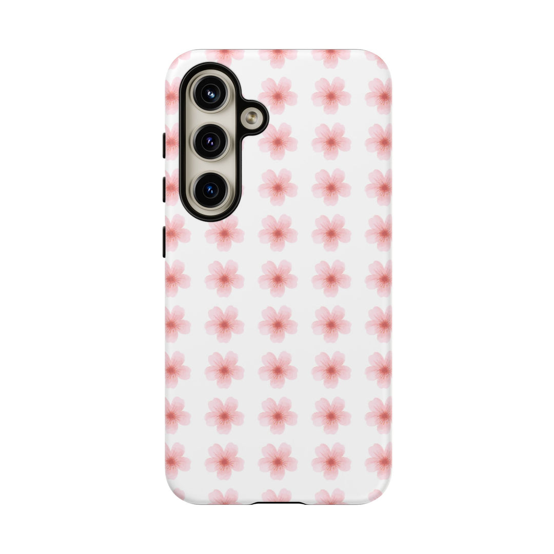 Cherry Blossom Tough Phone Case - Floral Design for Spring & Summer