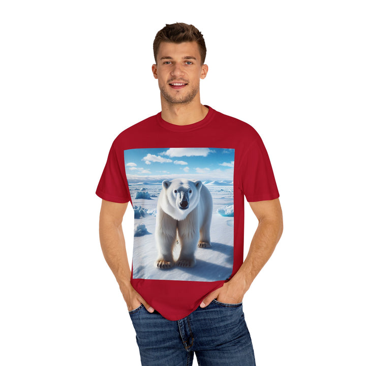Polar Bear Graphic Unisex Garment-Dyed T-Shirt