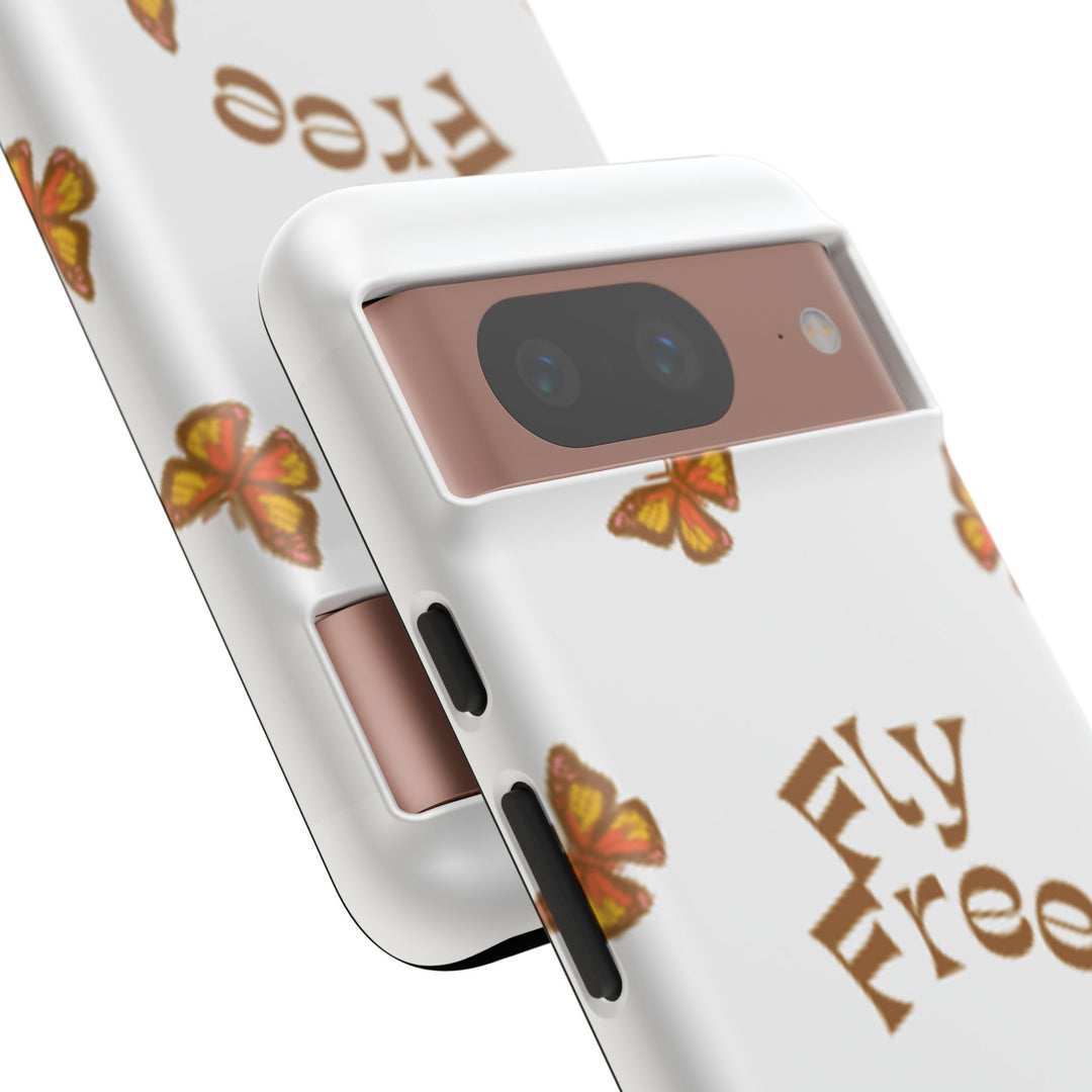 Stylish Phone Case | 'Fly Free' Butterfly Design | Unique Tough Cases
