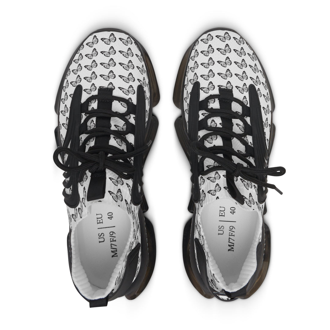 Butterfly Pattern Women's Mesh Sneakers - Lightweight and Stylish Athletic Shoes