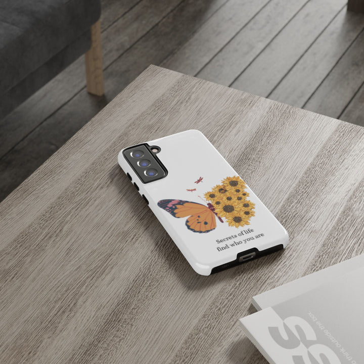 Butterfly & Sunflower Phone Case - "Secrets of Life" Design