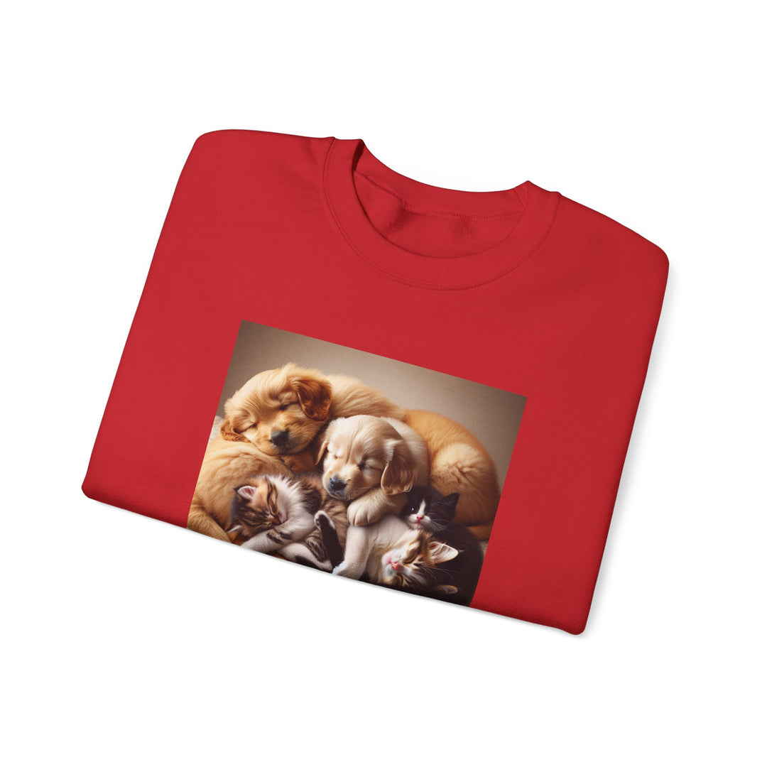 Cozy Pet Lovers' Crewneck Sweatshirt | Cute Dog Design | Gift for Animal Lovers | Comfy Pullover | Birthday or Holiday Gift