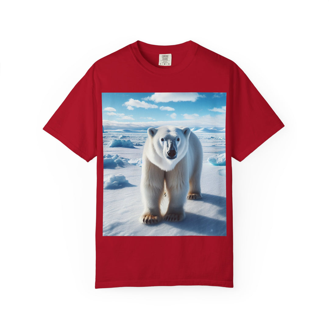 Polar Bear Graphic Unisex Garment-Dyed T-Shirt