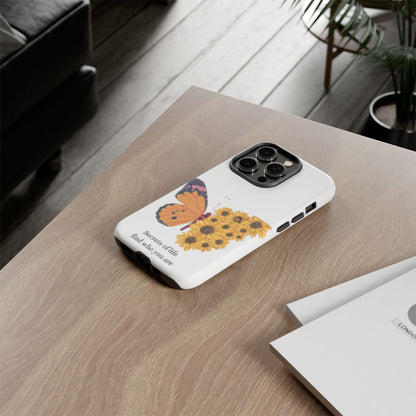 Butterfly & Sunflower Phone Case - "Secrets of Life" Design