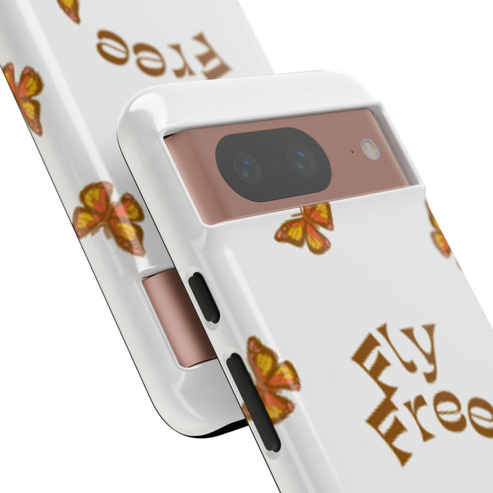 Stylish Phone Case | 'Fly Free' Butterfly Design | Unique Tough Cases