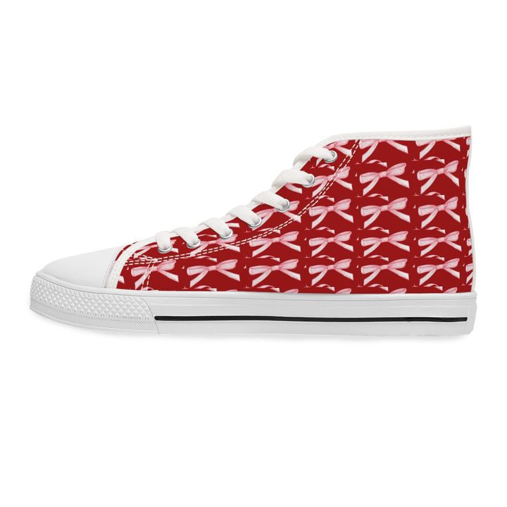 Women’s High Top Sneakers with Cheerful Dragonfly Print