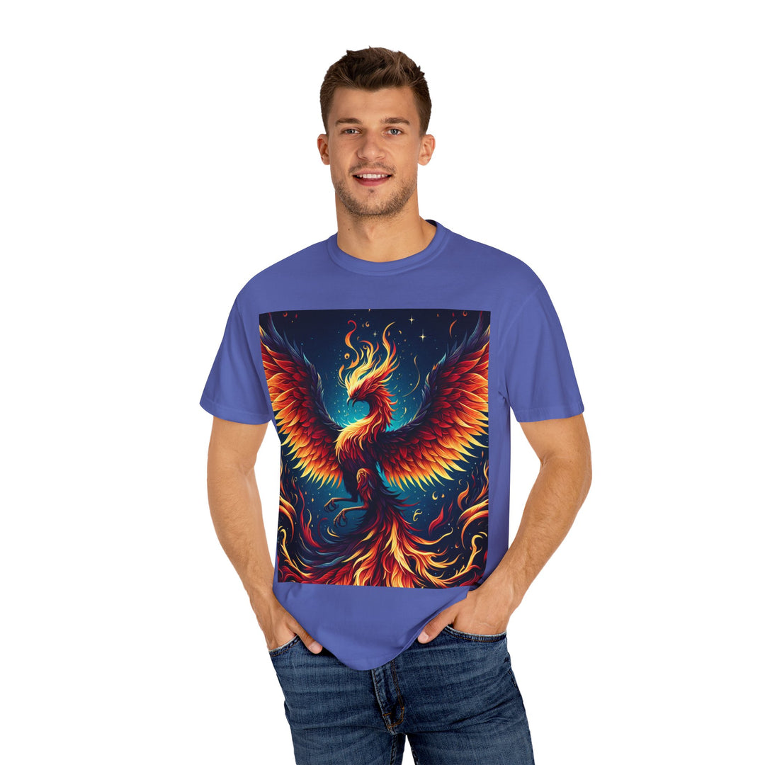 Phoenix Fire Unisex T-Shirt - Artistic Flame Design, Graphic Tee, Trendy Apparel, Gift for Art Lovers, Summer Fashion